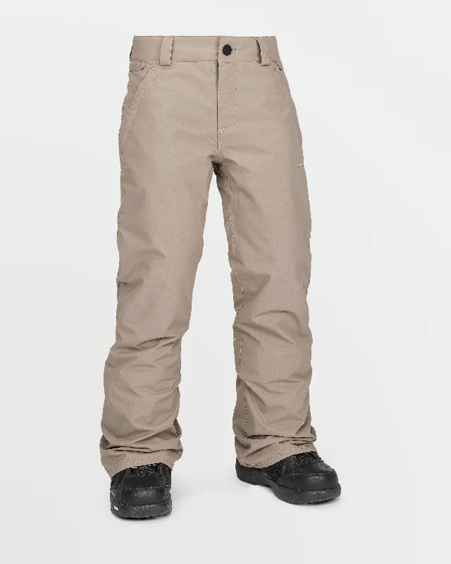 Men's pants with utility pockets-Kids Freakin Chino Youth Insulated Pants - Chestnut Brown