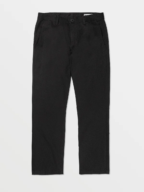 Men's pants with bold cut-Frickin Regular Stretch Chino Pants - Black