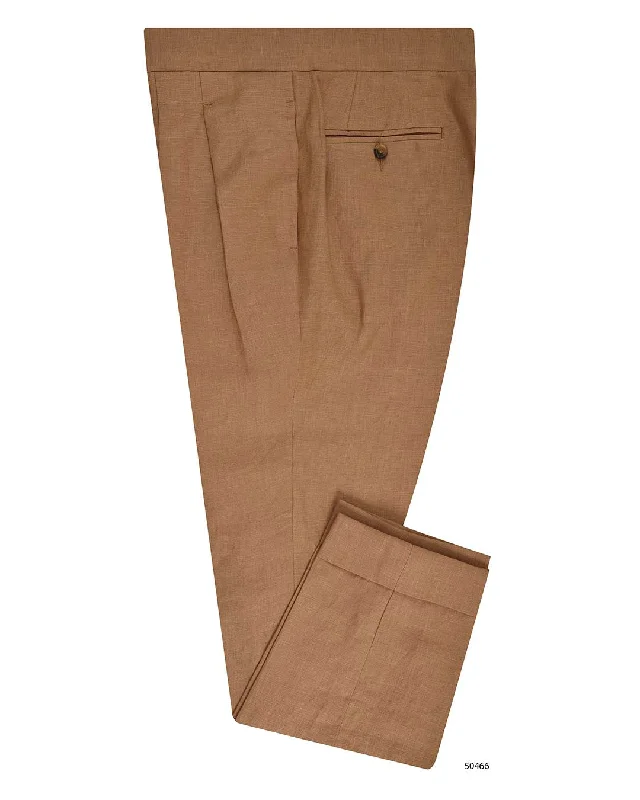 Men's pants with vented fabric-Linen Fawn Summer Pants