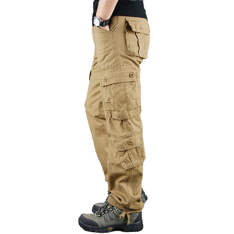 Men's pants with bold comfort-Men's Cotton Mid Waist Zipper Fly Closure Solid Pattern Trousers