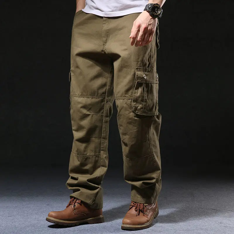 Men's pants denim blue-Men's Cotton Mid Waist Zipper Fly Closure Solid Pattern Trousers