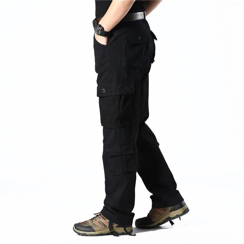 Men's pants for snowy days-Men's Cotton Mid Waist Zipper Fly Closure Solid Pattern Trousers