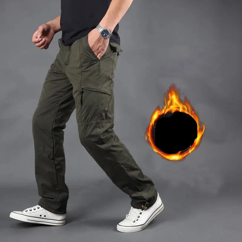 Men's pants with loose style-Men's Polyester Mid Waist Zipper Fly Closure Waterproof Trousers