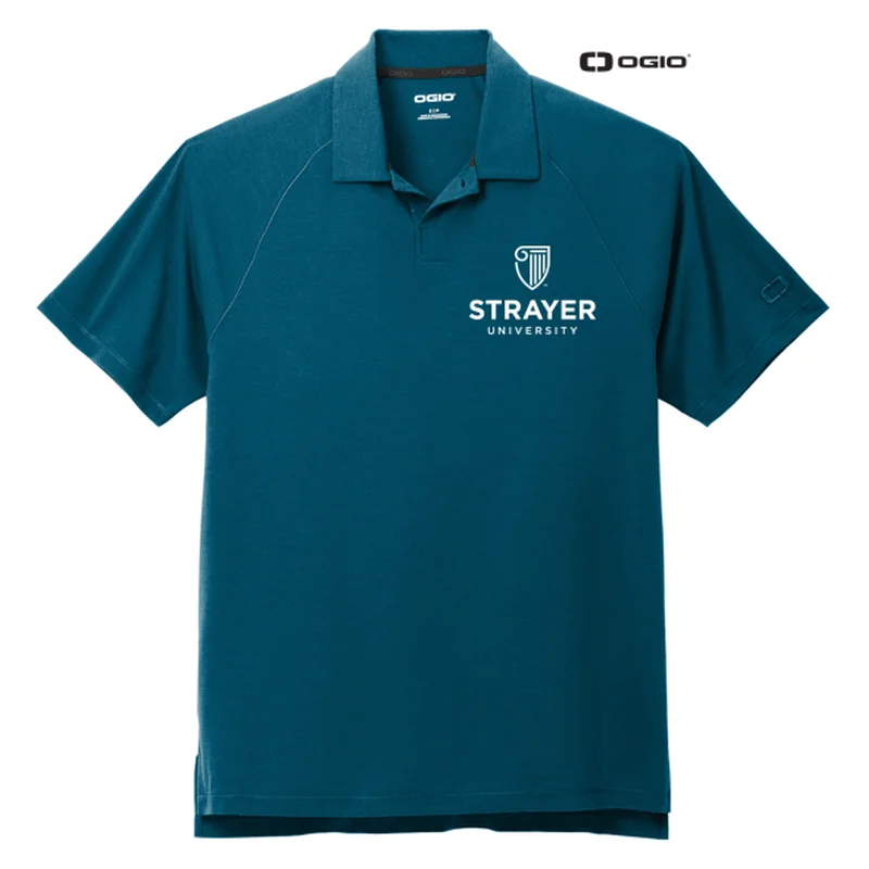 men’s classic v-neck short sleeve t-shirts -NEW STRAYER OGIO® Motion Polo - Spar Blue