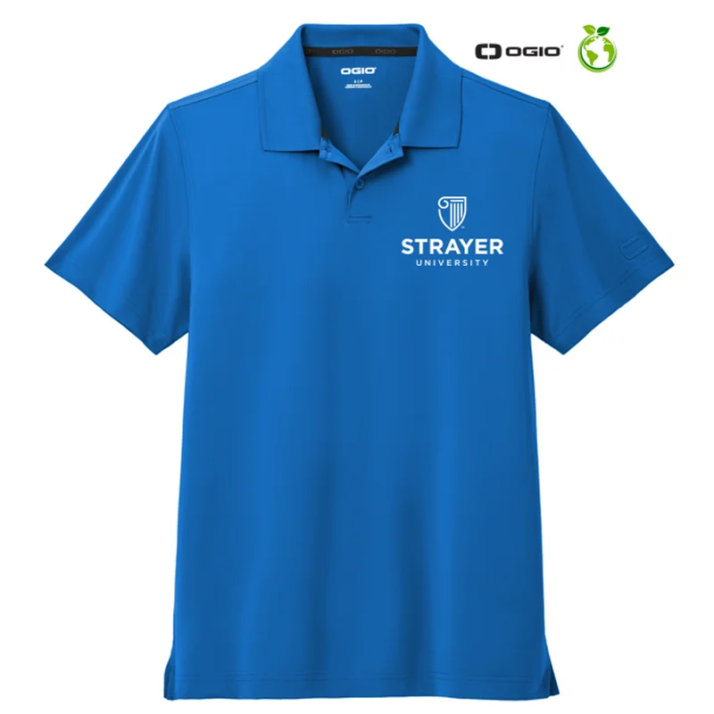 men’s soft short sleeve shirts for warm weather -NEW STRAYER OGIO® Regain Polo - Cobalt Blue