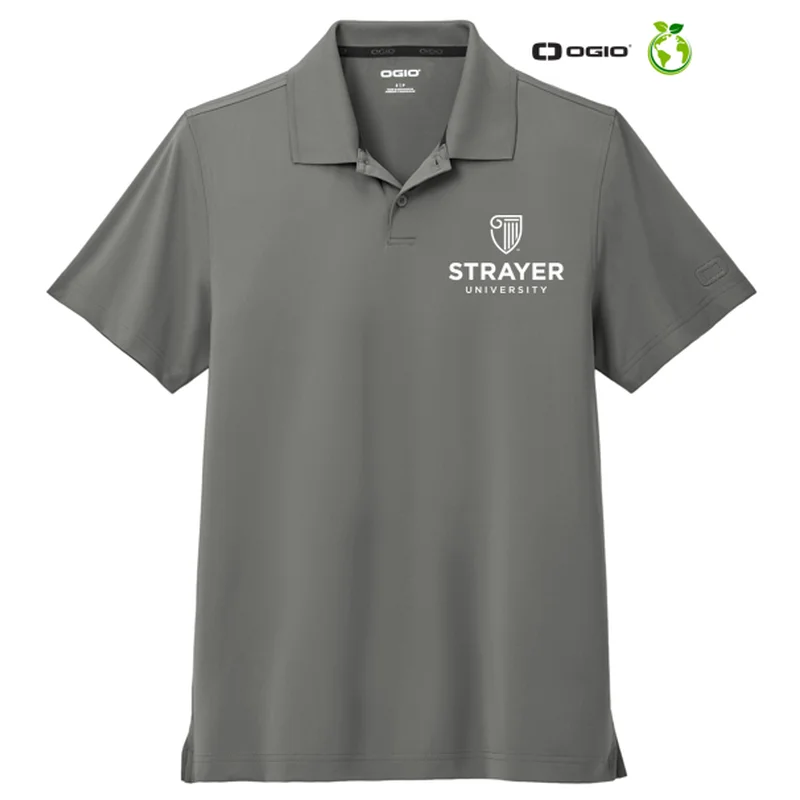 breathable short sleeve shirts for active men -NEW STRAYER OGIO® Regain Polo - Petrol Grey