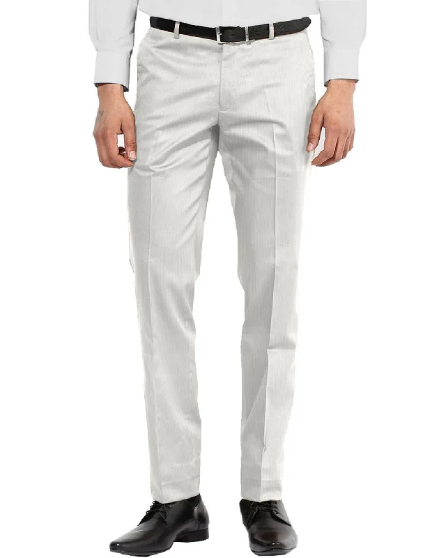 Men's pants for easy comfort-Off-White Cotton Canvas