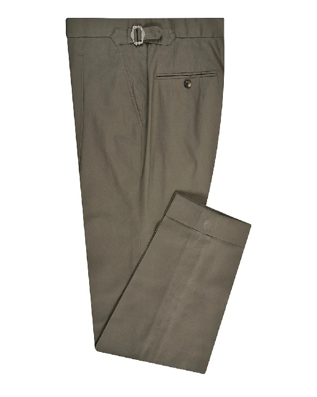 Men's pants for steady tones-Fresco Soft Light Brown Stretch Twill Dress Pant