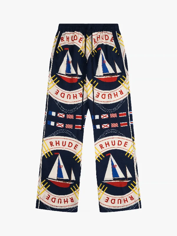 Men's pants water resistant-RHUDE FLAG SAIL SILK PANT