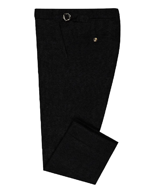 Men's pants for cool style-Schoeller Athelete Light Merino: Black