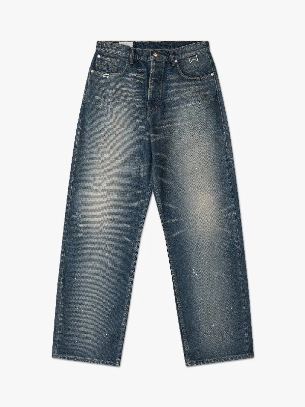 Men's pants for city vibes-WIDE LEG DENIM