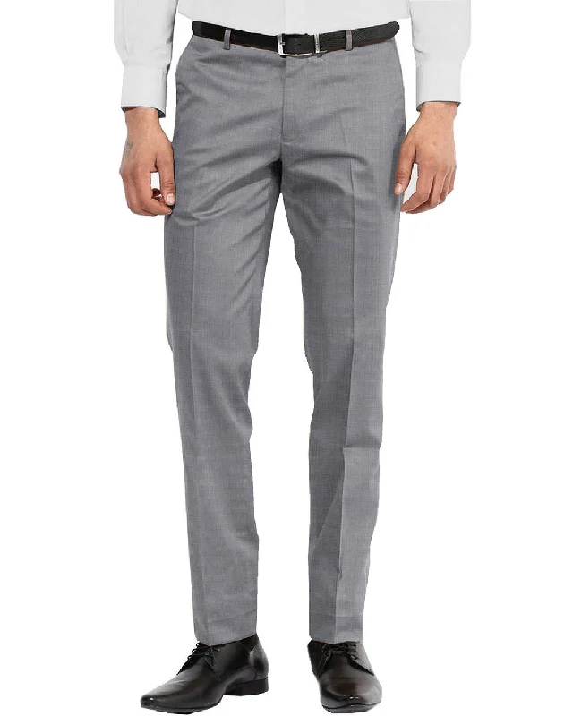 Men's pants with comfy cut-Vitale Barberis Canonico- 110s Silver Light Grey